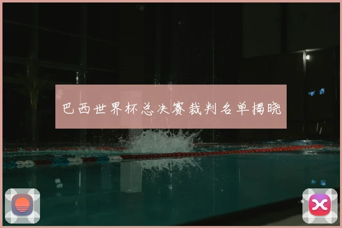 巴西世界杯总决赛裁判名单揭晓