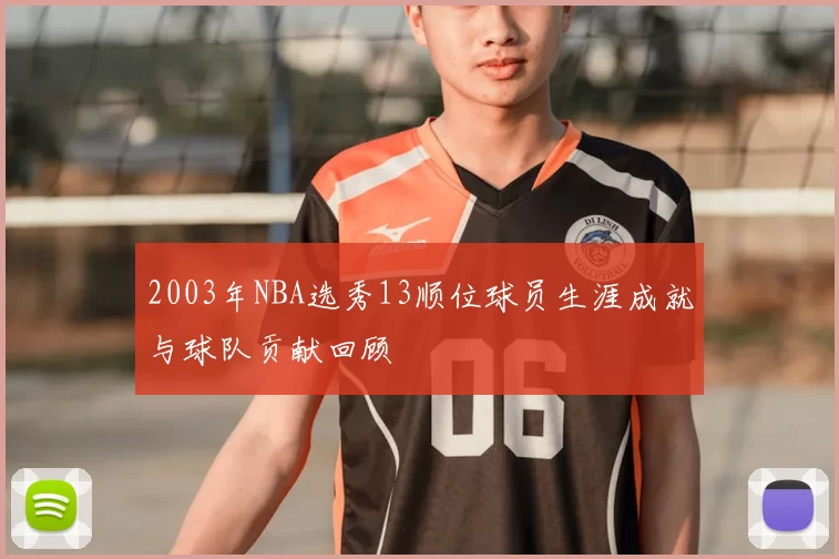 2003年NBA选秀13顺位球员生涯成就与球队贡献回顾